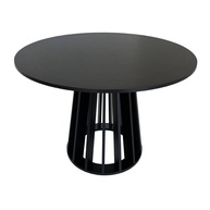 Mesa de Jantar Redonda 120cm: Elegância em Preto - imagem 1