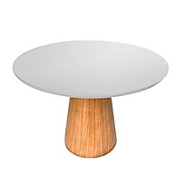Mesa de Jantar Redonda 150cm: Elegância e Conforto - imagem 1