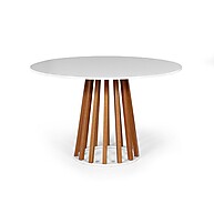 Mesa de Jantar Redonda 6 Lugares: Elegância e Praticidade - imagem 1