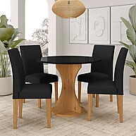 Mesa de Jantar Redonda Pérsia: Elegância para sua Casa - imagem 1