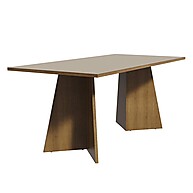 Mesa de Jantar Retangular 180cm Madesa Rustic/Crema 5388 - imagem 1