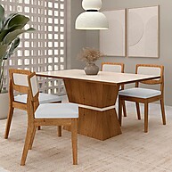 Mesa de Jantar Riva: Conforto e Estilo - imagem 1