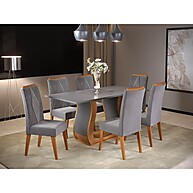 Mesa de Jantar Vitalic: 6 Cadeiras e Design! - imagem 1