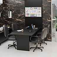 Mesa de Reunião 200x100cm: Produtividade e TV! - imagem 1