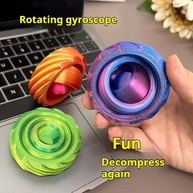 Escultura Giroscópio Giratória 3D - Decoração de Mesa Moderna e Presente Personalizado para Casa e Escritório - imagem 4