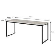Mesa Dinâmica Diretor 180x60x75cm - Design Moderno e Funcionalidade Premium - imagem 3