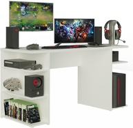 Mesa Gamer Madesa 9409 Branco - Design Moderno e Resistente para Seu Setup - imagem 2