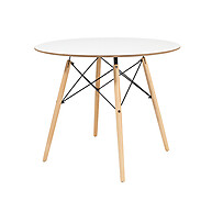 Mesa Eames Redonda 70cm: Design e Cores! - imagem 1