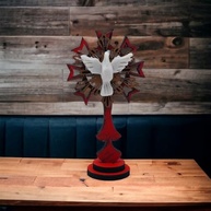 Pedestal Adorno Divino Espírito Santo Mesa 15cm - Elegância Sagrada - imagem 3