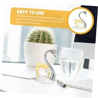 Estátua de Cisne em Cristal Brilhante - Decoração Elegante para Mesa, Casa e Eventos - imagem 4