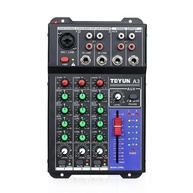 Mesa de Som 3 Canais Bluetooth Profissional Portátil com Equalizador 4 Bandas e Efeitos DSP - imagem 1
