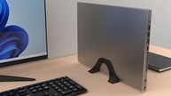 Suporte Vertical para Notebook Fechado - Mesa Preto com Base Antiderrapante - imagem 3