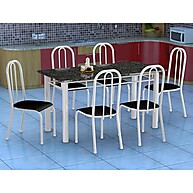 Mesa Granada com 6 Cadeiras: Elegância para sua Casa - imagem 1