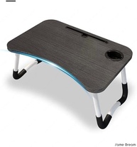 Mesa Portátil Dobrável para Notebook com Pés Metálicos Emborrachados - Ideal para Cama, Sofá e Home Office - imagem 3