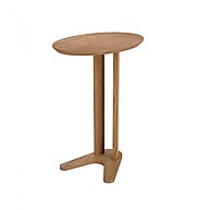 Mesa Lateral Oval: Elegância e Funcionalidade - imagem 1