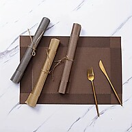 Jogo Americano Metalizado em PVC - Elegância na Mesa - imagem 1