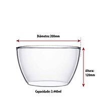 Jogo de Bowl de Vidro Tropical – Elegância na Mesa - imagem 2