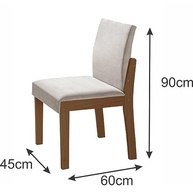 Conjunto Sala de Jantar Nuance 110cm Mesa Redonda com 4 Cadeiras Monaco - Estilo Moderno - imagem 5