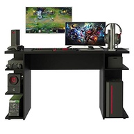 Escrivaninha Mesa para Computador Office 9409 Madesa - Design Moderno Preto para Estudo e Trabalho - imagem 5