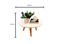 Mesa de Centro Tripe Retro com Design Palito - Estilo Moderno para Salas - imagem 4