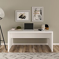 Mesa para Escritório 163cm ME4109 Branco: Modernidade e Qualidade - imagem 1