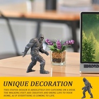 Estátua do Pé Grande Sasquatch em Resina - Decoração Criativa para Mesa e Ambientes - imagem 5
