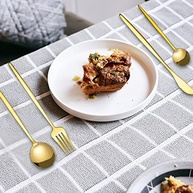 Conjunto de Utensílios de Mesa em Aço Inoxidável 24 Peças - Design Minimalista, Resistente à Ferrugem e Fácil de Limpar - imagem 3