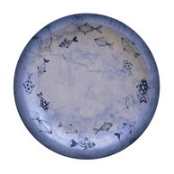 Prato Raso Tramontina Peixes em Porcelana Decorada 28 cm - Elegância e Durabilidade na Mesa - imagem 1