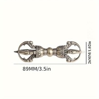 Vajra Pilão de Latão Antigo - Ornamento Feng Shui e Decoração Religiosa para Mesa - imagem 3