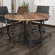 Mesa Redonda 4 Lugares: Ideal para Escritório - imagem 1