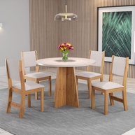 Mesa Redonda com 4 Cadeiras: Elegância para sua Casa - imagem 1