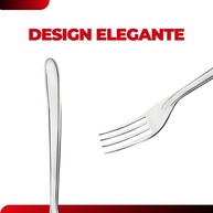 Kit 12 Garfos Inox Oriente: Elegância à Sua Mesa! - imagem 2