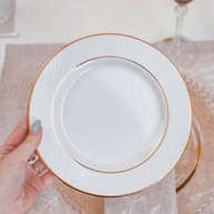 Prato Sobremesa Dourado 21cm: Luxo à Sua Mesa - imagem 2