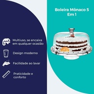 Boleira de Vidro Mônaco 5 em 1: Elegância na Sua Mesa! - imagem 2