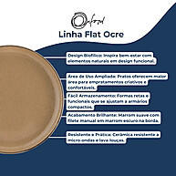 Prato Sobremesa Ocre: Elegância para sua Mesa - imagem 2