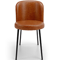 Kit 2 Cadeiras Estofadas Gavi Camel – Conforto e Estilo para Sua Mesa - imagem 2