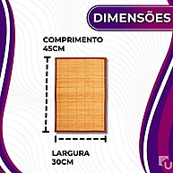 Jogo Americano de Bambu: Elegância Natural para sua Mesa - imagem 1