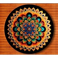 Mouse Pad Redondo Mandala: Design Único para Sua Mesa - imagem 1