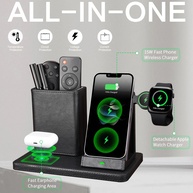 Organizador de Mesa 3 em 1 com Carregador Wireless - imagem 2