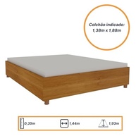Cama de Casal Monaco com Cabeceira Extensível e 2 Mesas Lateral - Estilo e Conforto Modernos - imagem 5
