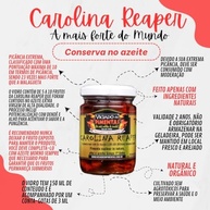 Pimenta Carolina Reaper In Natura Curtida 6 Meses No Azeite - imagem 4