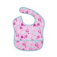 Kababy Babador Impermeável Rosa com Estampa Coração - Proteção e Estilo para Bebês a Partir de 6 Meses - imagem 2