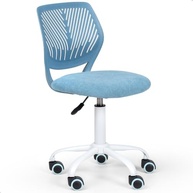 Cadeira Kids and Teens Giratória Tela Mesh Moderna Azul - Conforto e Estilo para Estudo e Lazer - imagem 5