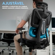 Cadeira Ergométrica Comfy com Encosto Mesh e Ajuste Lombar – Ideal para Home Office e Estudos - imagem 4