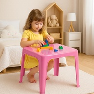 Mesinha Rosa Infantil Injeplastec 1700 - Estilo e Conforto para o Espaço da Criança - imagem 1