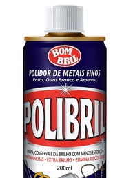 Polidor de Metais Finos Polibril 200ml: Brilho Intenso e Proteção Duradoura - imagem 1