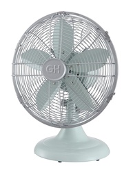 Ventilador de Mesa Retrô 30cm em Metal | 3 Velocidades, Oscilação Ampla e Design Clássico - imagem 1