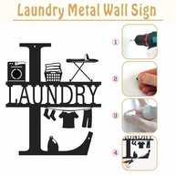 Arte de Parede de Lavanderia em Metal - Decoração Rústica Vintage para Cômodo com Estilo - imagem 5