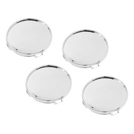 Tampas de Centro de Roda ABS e Metal Cromado 4 Unidades - Modificação Automotiva Universal - imagem 1