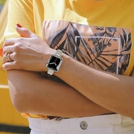 CSJCUBIC Pulseira de metal compatível com Apple Watch séries 9/8/7/6/5/4/3/2/1/SE de 38 mm, 40 mm, 41 mm, 42 mm, 44 mm e 45 mm - imagem 3